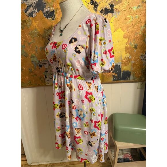 NWT Hot Topic Secret Society Cute Animals Baby Doll Dress XL - Picture 10 of 11